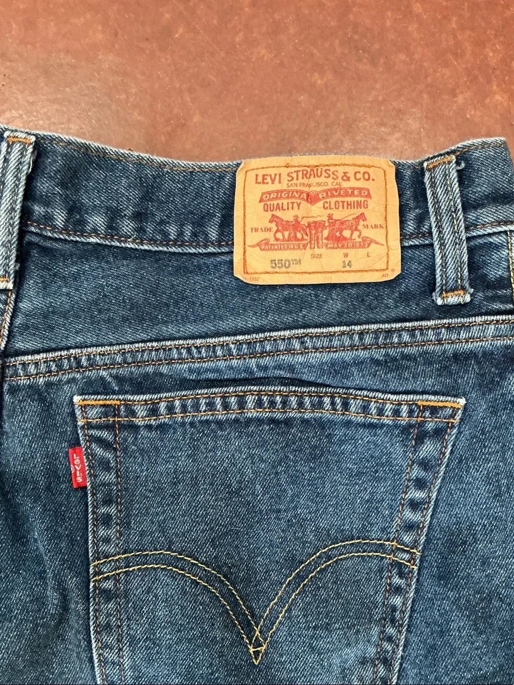 Levi's Indigo Blue Classic Denim Shorts